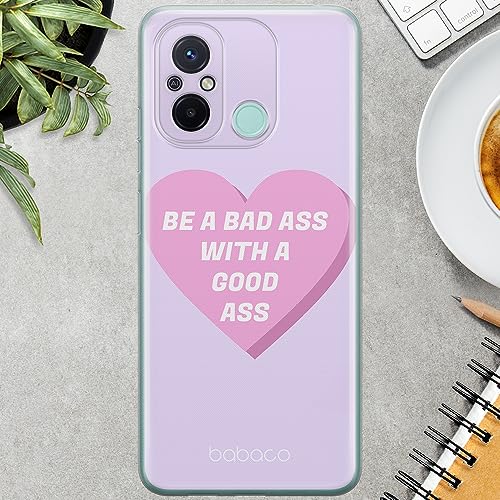 Carcasa Xiaomi Redmi 12C Babaco transparente con dibujo resistente 3