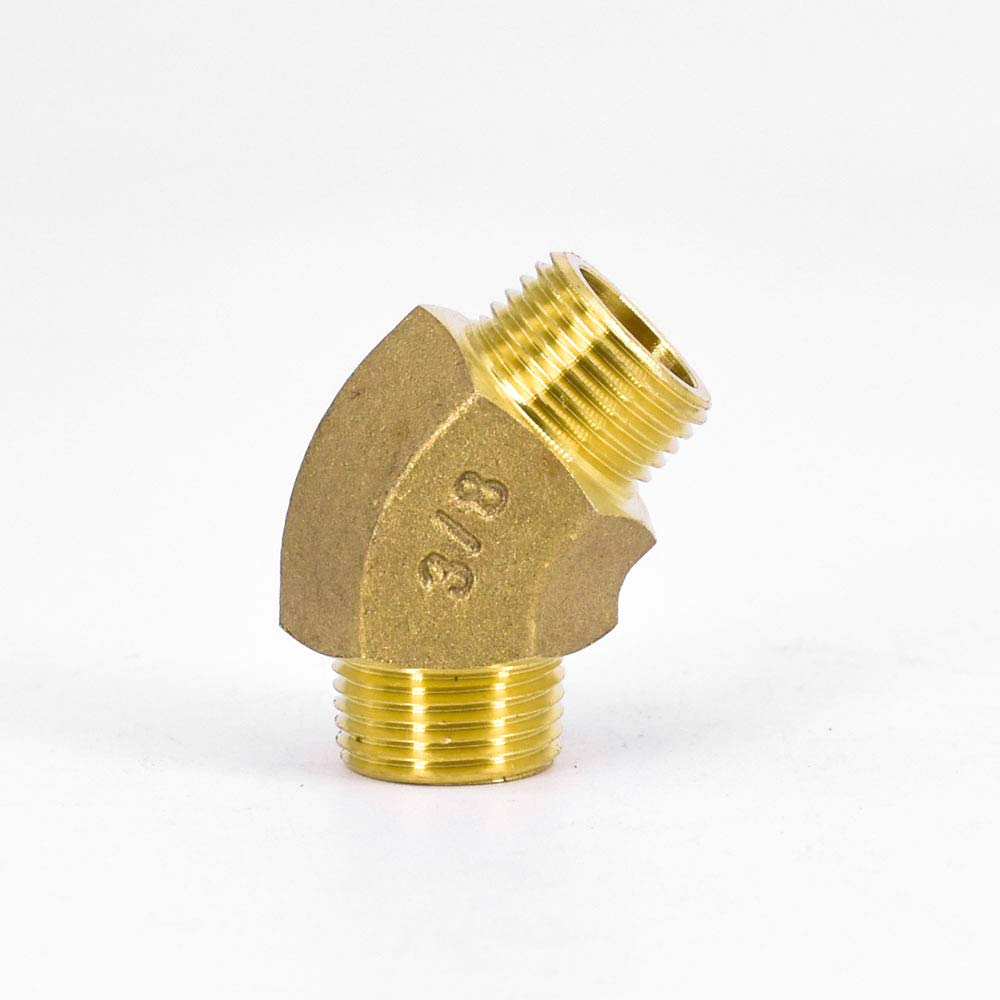 1/8" 1/4" 3/8" 1/2" 3/4" 1" 1-1/4" 1-1/2" 2" Male Female Brass 45 Degree Elbow Pipe Fitting Coupler Connector Water Gas Oil(Equal Female BSP,45 DEGRE Elbow_1-1/4")