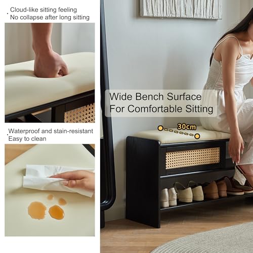 Banc à chaussures compact pour optimiser l'espace et ranger les petits placards - 6