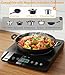 JollyOne Single Burner Induction Cooktop, ETL-Certified 1800W Portable Induction Cooktop Large 8 inch Heating Coil, 12 Temp Settings up to 465℉ Electric Stove Hot Plate with 3 Hour Timer, Safety Lock