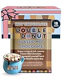 Lot de 18 paquets de chocolat chaud à double donut, chocolat chaud classique, mélange de chocolat chaud