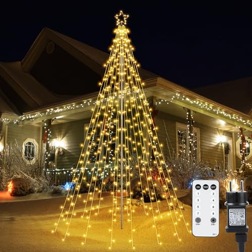 Joomer Weihnachtsbeleuchtung Außen 568 LED 3,87M...