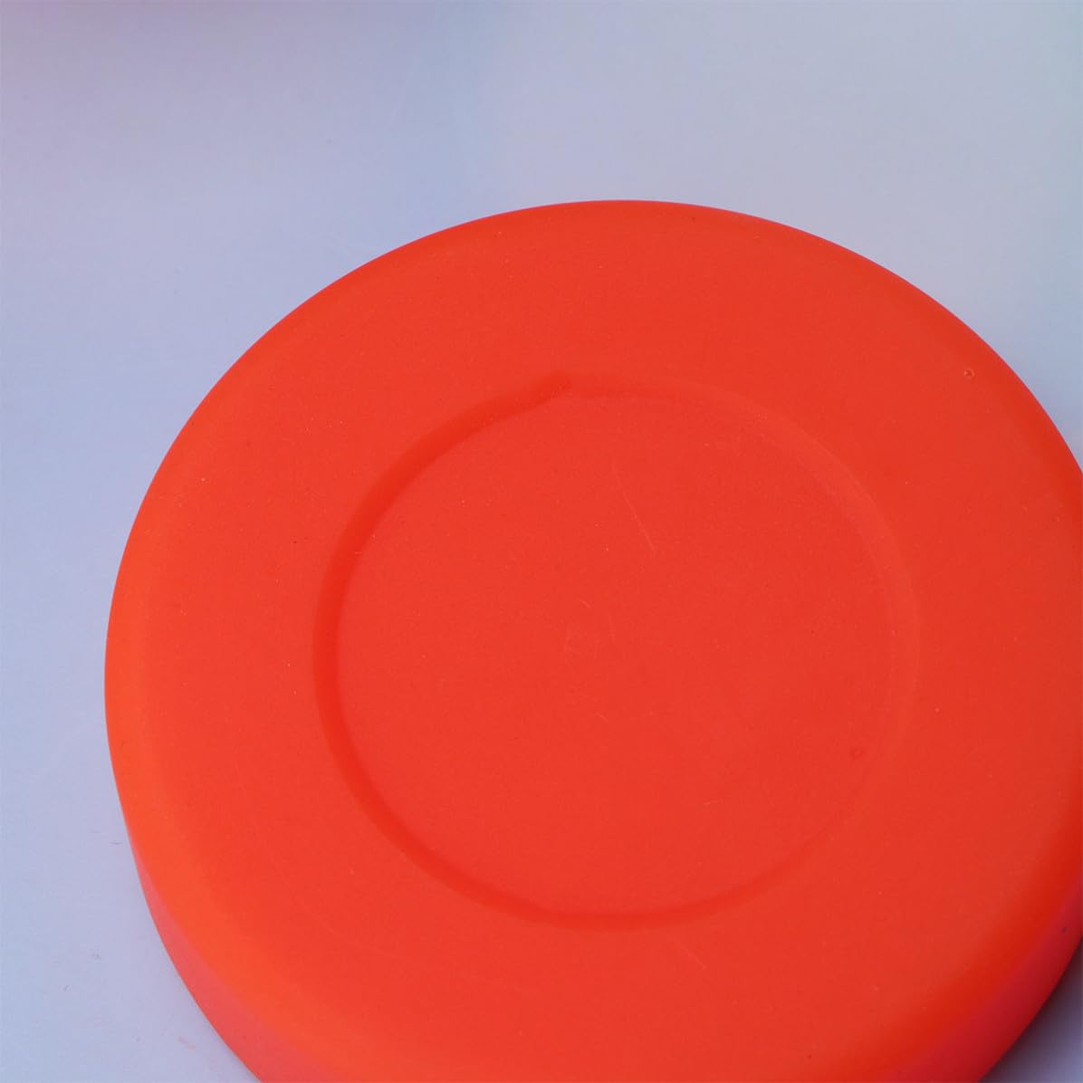 12 Discos de Hockey sobre Hielo de Goma Dureza Ajustable y Superficie Mate para Hockey Callejero y Patines, Color Naranja, Textura Densa y Buena Resiliencia