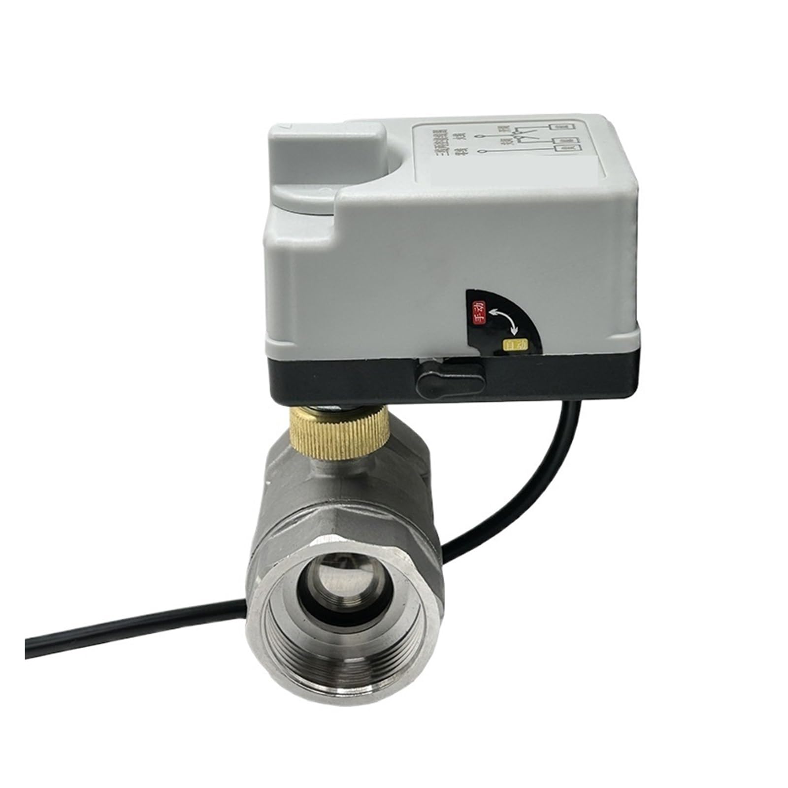 Robinet à bille électrique 220V DN32 à double contrôle automatisé