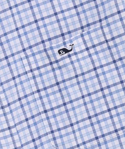 vineyard vines Men's Forepeak Tattersall Featherweight Performance Shirt3