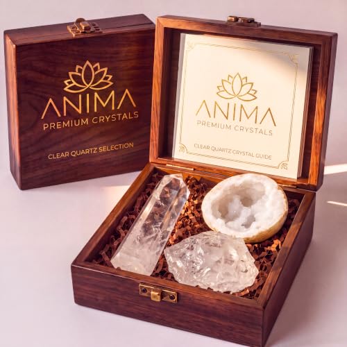 Anima® Clear Quartz Crystal Set for...