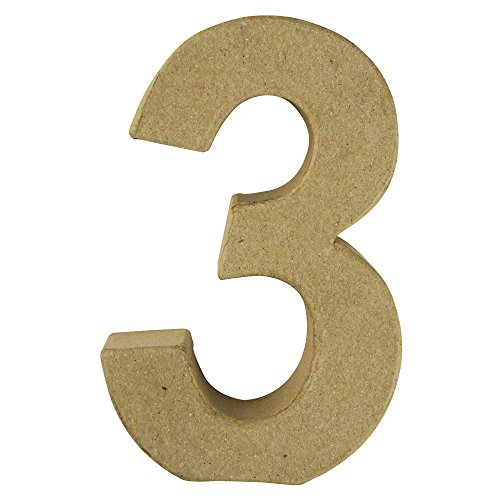 RAYHER 71729000 Pappmachã Number 3 FSC 100% Recycled, 15x9,4x3 cm