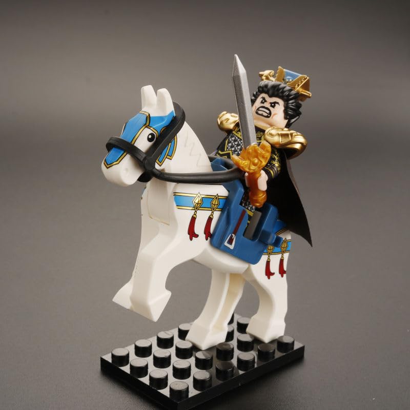 Amazon.co.jp: 三国志 ブロックおもちゃ 武将 12キャラ&12戦馬セット 