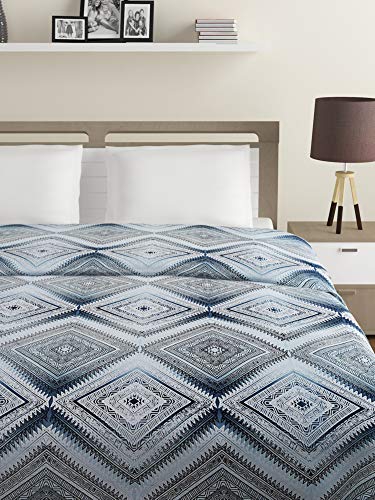 Image of Swayam Double Size AC Comforter | 254 cm X 228 cm | Grey, 150 GSM | Comes with Health Layer : Prevents oozing Out of Fibre