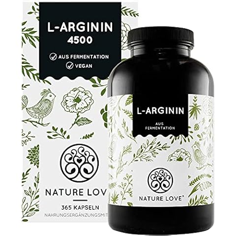 NATURE LOVE® L-Arginin - 365 vegane Kapseln Cover
