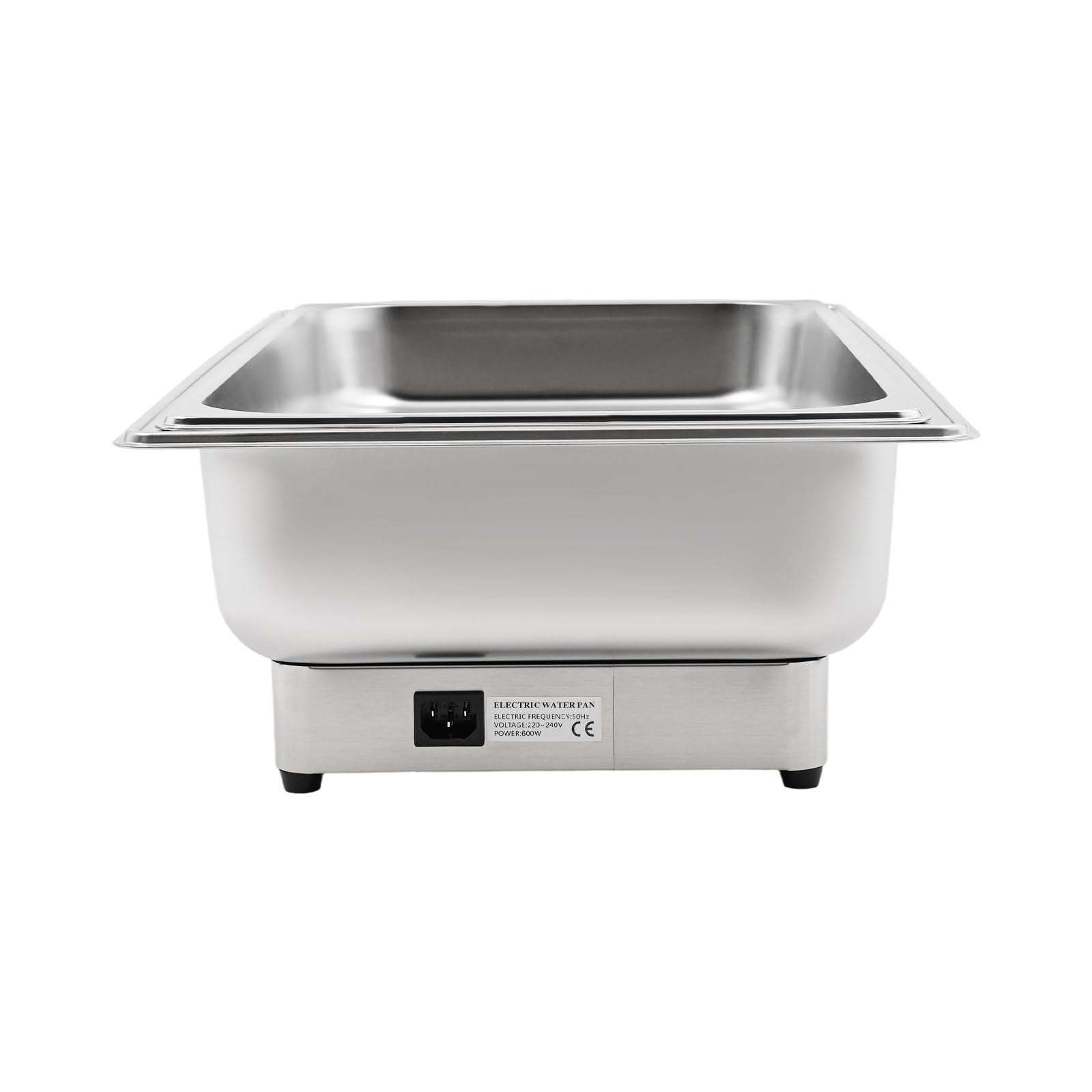 Scaldalibi per buffet in acciaio inox Chafing Dish, scalda buffet elettrico, 600 W, grande capacità (9 l)