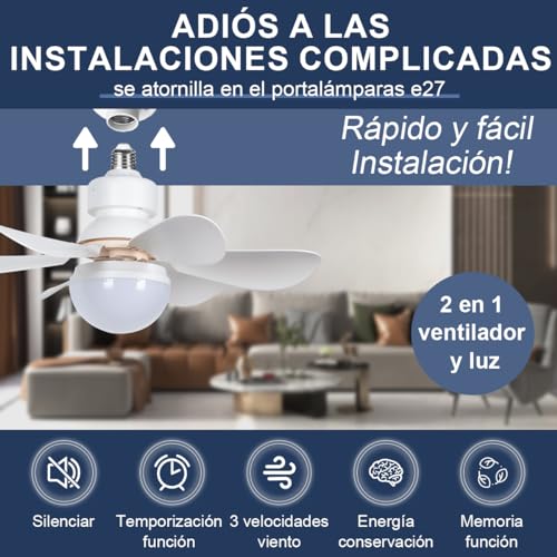 El mejor review de Ventiladores de Techo con luz LED para comprar online. 23 Imagen adicional