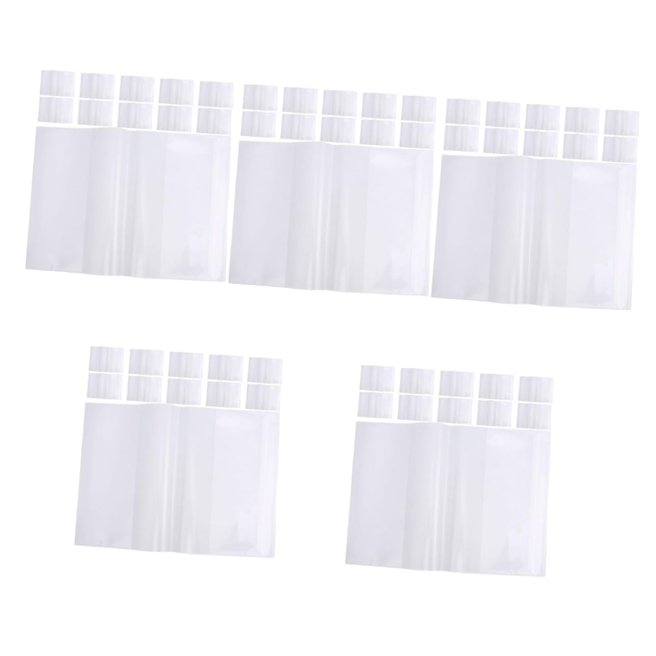 Lurrose 100 Pièces Film De Livre Étanche Fournitures De Livre Couverture De Livre Réutilisable Protège-livre Épais Couvertures De Livres Pour Couverture Rigide Clair Transparent Pp
