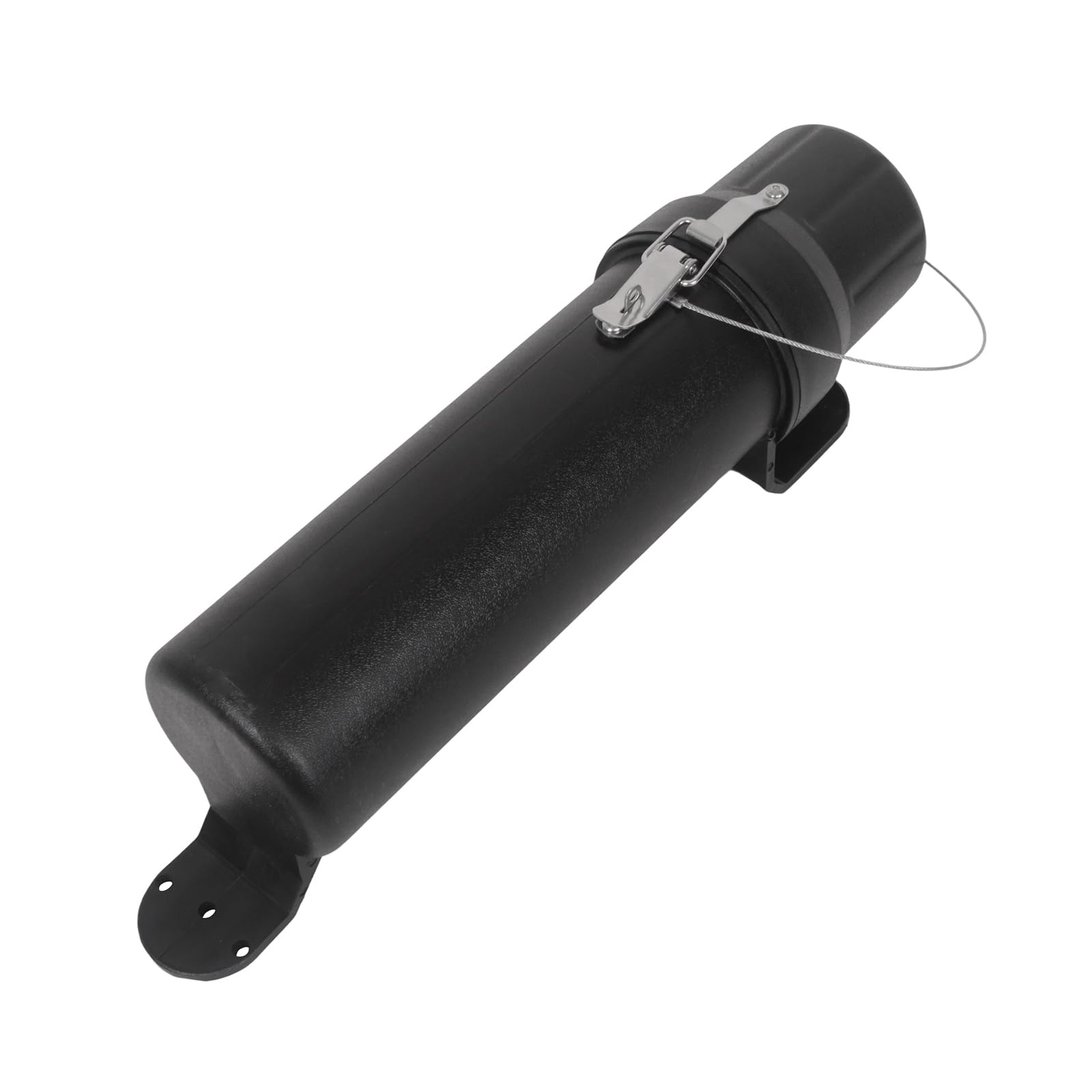 Motorcycle Tool Tube, Manual Canisters for Tools, Fuel Bottle, Documents, Gloves & Accessories – Durable Storage Tube with Mounting Clamps & Tie Wraps (Small)