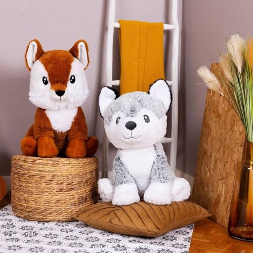 Kodi der Husky 41x47x50 cm XXL-Plüsch - aus superweichem Qualitätsplüsch Made in Europe (France)