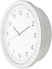 WOONEKY Secret Compartment Clock Storage Box White Plastic Money Locker with Easy to Carry Design and Decorative Element for Home Safe Key Hider and Valuables Storage