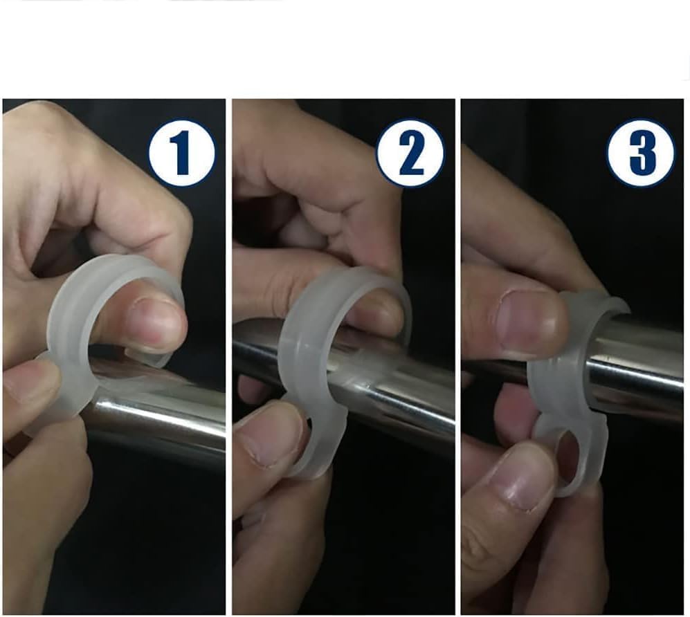 Miniatura 7 de 50 ganchos de plástico blanco a prueba de viento para colgar ropa, gancho con hebilla, ganchos para colgar la ropa, herramienta para colgar barra de