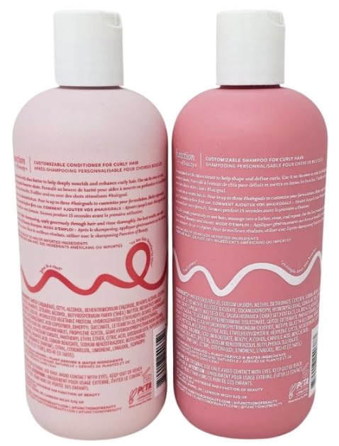 Miniatura 2 de Function of Beauty - Champú y acondicionador para cabello rizado (11 onzas) y toalla exfoliante Tesadorz