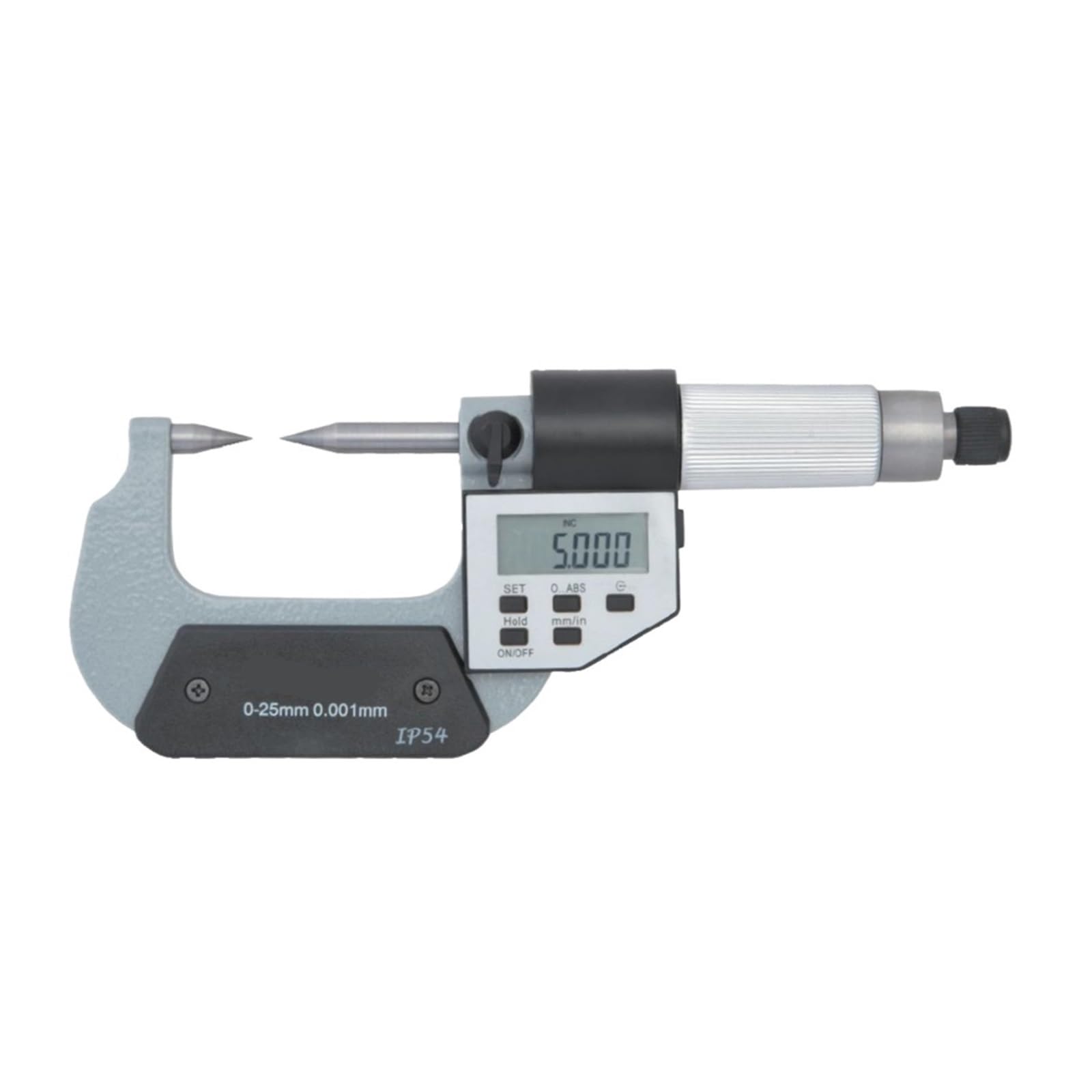 OGQNPJJCJ Digital Point Micrometer IP54 0-25mm 0.01mm Outside Micrometer 25-50mm 50-75mm 75-100mm(0-25mm 15degree)