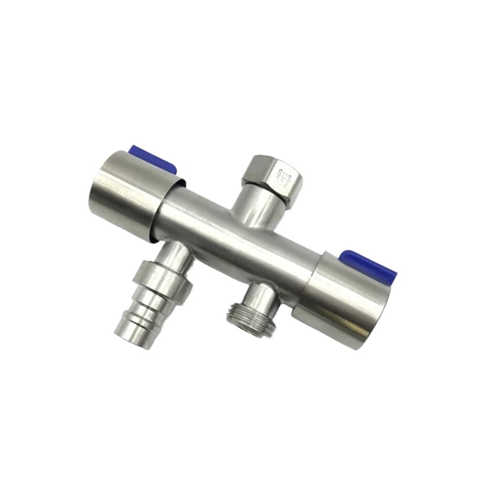 Robinet de toilette valve distribution eau double sortie 3 voies