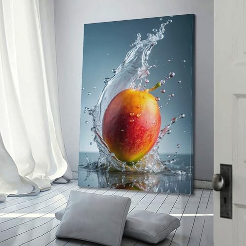 Décoration murale mangue fraîche tableau moderne 20x30 cm
