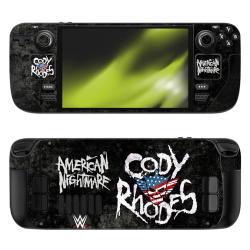 Head Case Designs Officially Licensed WWE Distressed Name Cody Rhodes Vinyl Sticker Skin Decal Cover Compatible with Steam Deck OLED