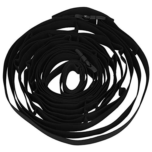 Junlucki Varal de acampamento, corda para pendurar, poliéster ajustável multifunções para acampament