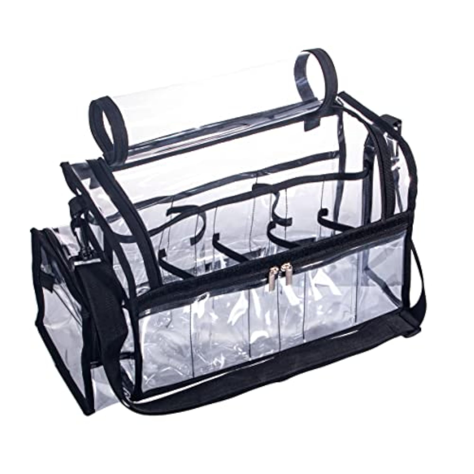 Large Professional Free Standing Clear PVC Makeup Artist Bag