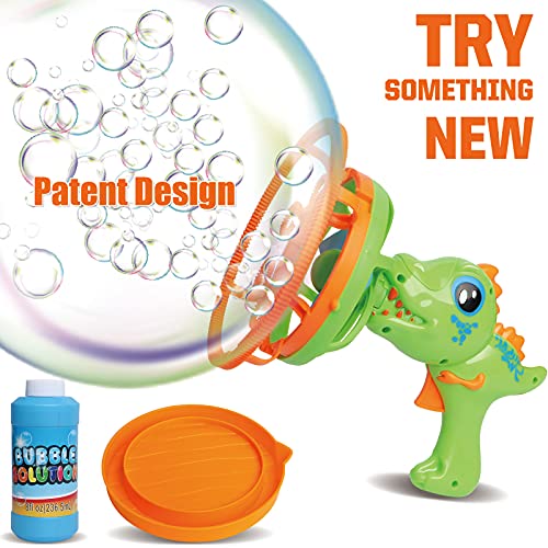 Bestjoy Kids Bubble Gun Machine For Toddlers 1-3, Big Bubble Wand Giant Bubble Blower Bubble Maker, Fun Dinosaur Outside Outdoor Toys Birthday Gifts For Boys Age 4-8 #TOP4