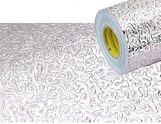 STEDMNY Folia aluminiowa naklejki olejoodporne 40 x 100 cm kuchnia ściana piec folia olejoodporne naklejki samoprzylepne wodoodporne przeciwporostowe tapeta wysokotemperaturowa, typ 1