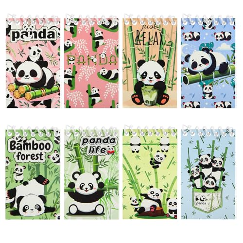 Mini libretas de panda Boerni para detalles de cumpleaños y recuerdos escolares