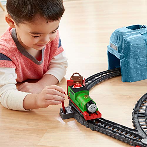 Fisher-Price Thomas & Friends Talking Thomas & Percy Train Set - UK English Edition, motorized train and track set for… - Image 3