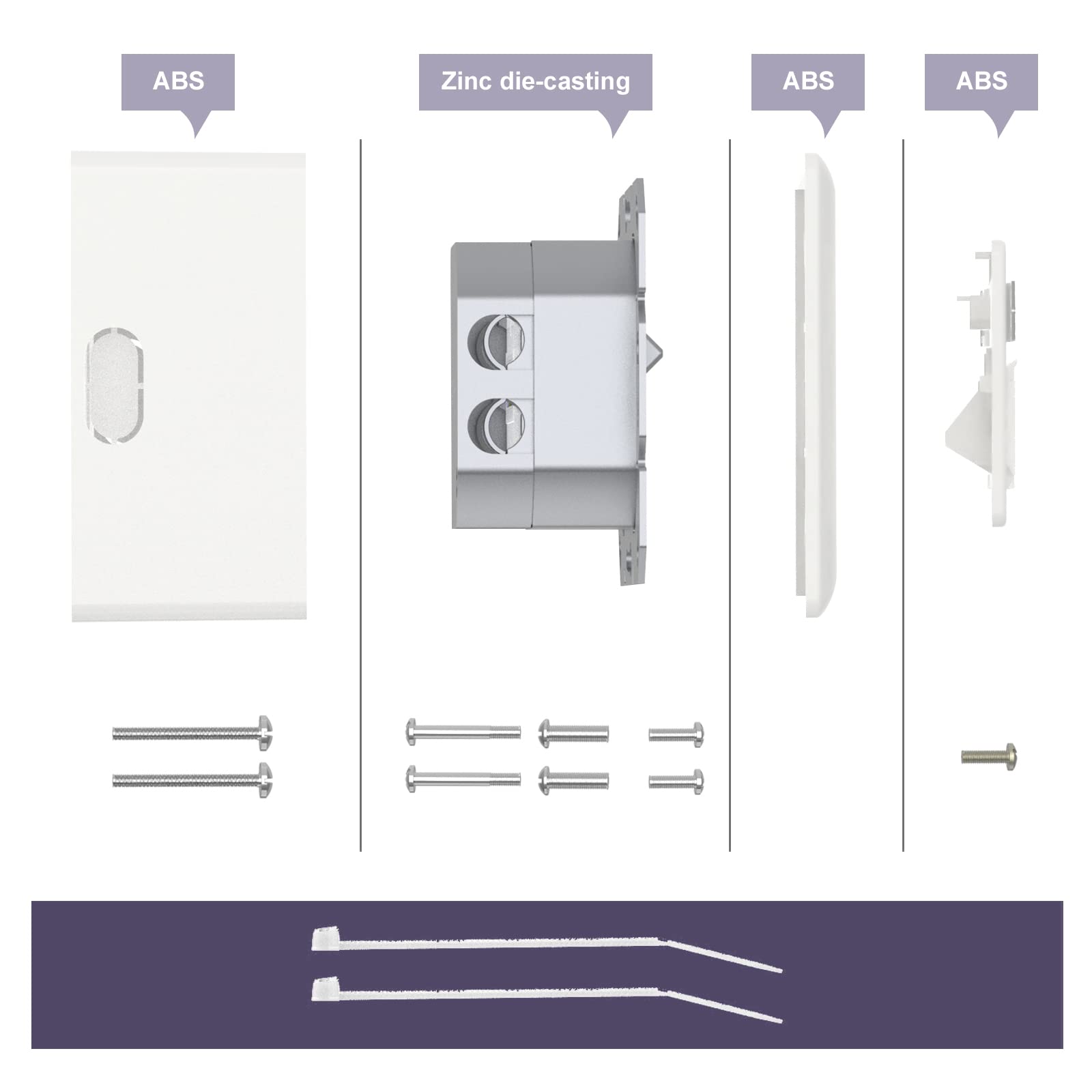 VCELINK Netzwerk Werkzeug Set mit RJ45 Crimpzange, 20 x RJ45 Stecker Cat7/Cat6a Pass Through, Netzwerktester, LSA & Abisolierzange, Stofftasche sowie 1 Stück CAT6A Netzwerkdose mit 1 RJ45 Ports