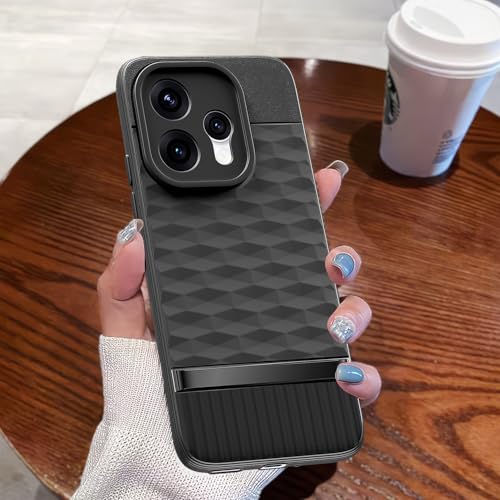 Image of Pikkme Back Cover for Oppo Reno 15 5G Soft Grip 3D Hexa Cube Texture Silicone Bumper Case (Black)