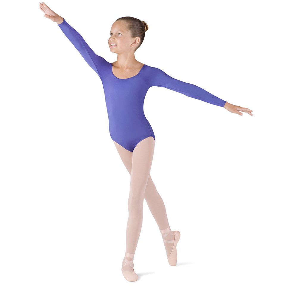 Amazon | Bloch Girl 's Essential長袖快適ソフトレオタード