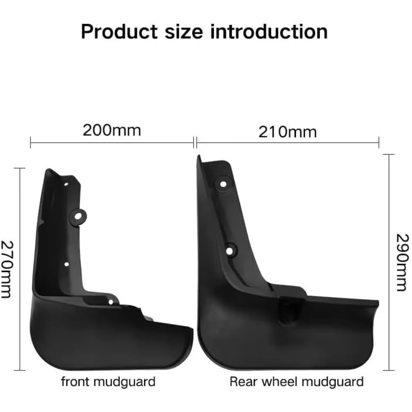 4 Pezzi Paraspruzzi Auto, per Fiat Ducato 2006-2025 Impermeabile Durevole Paraspruzzi Parafanghi Anteriori Posteriori Parafanghi Protettivi Pneumatici