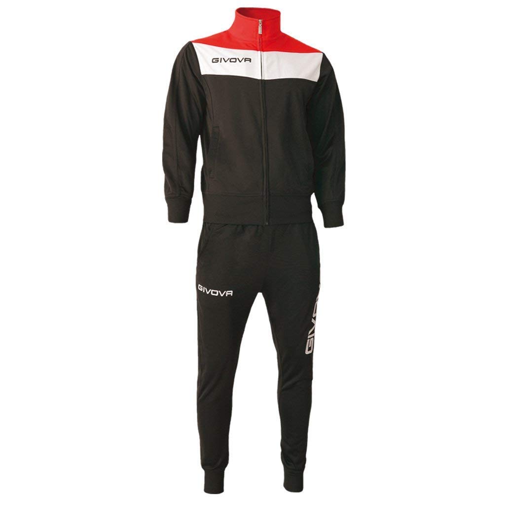 Givova, anzug spielfeld, schwarz/rot, 2XL
