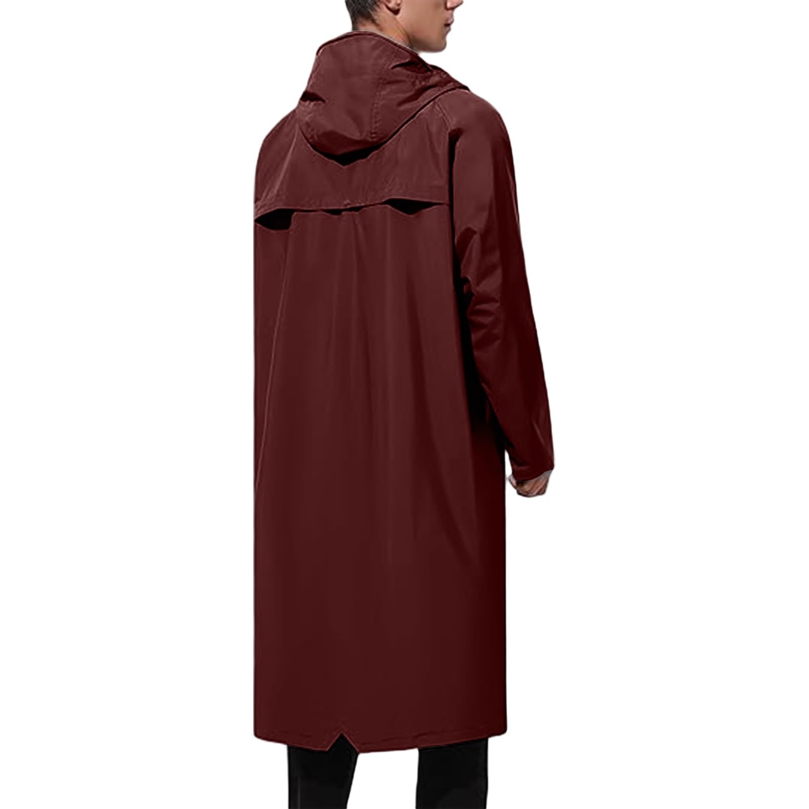 Chubasquero Hombre Impermeable Cortavientos Chaqueta Protección Solar | Abrigo Senderismo Montaña Casual Chubasquero Viaje Ligero Talla Grande con Cremallera y Bolsillos para Al Aire Libre Acampada