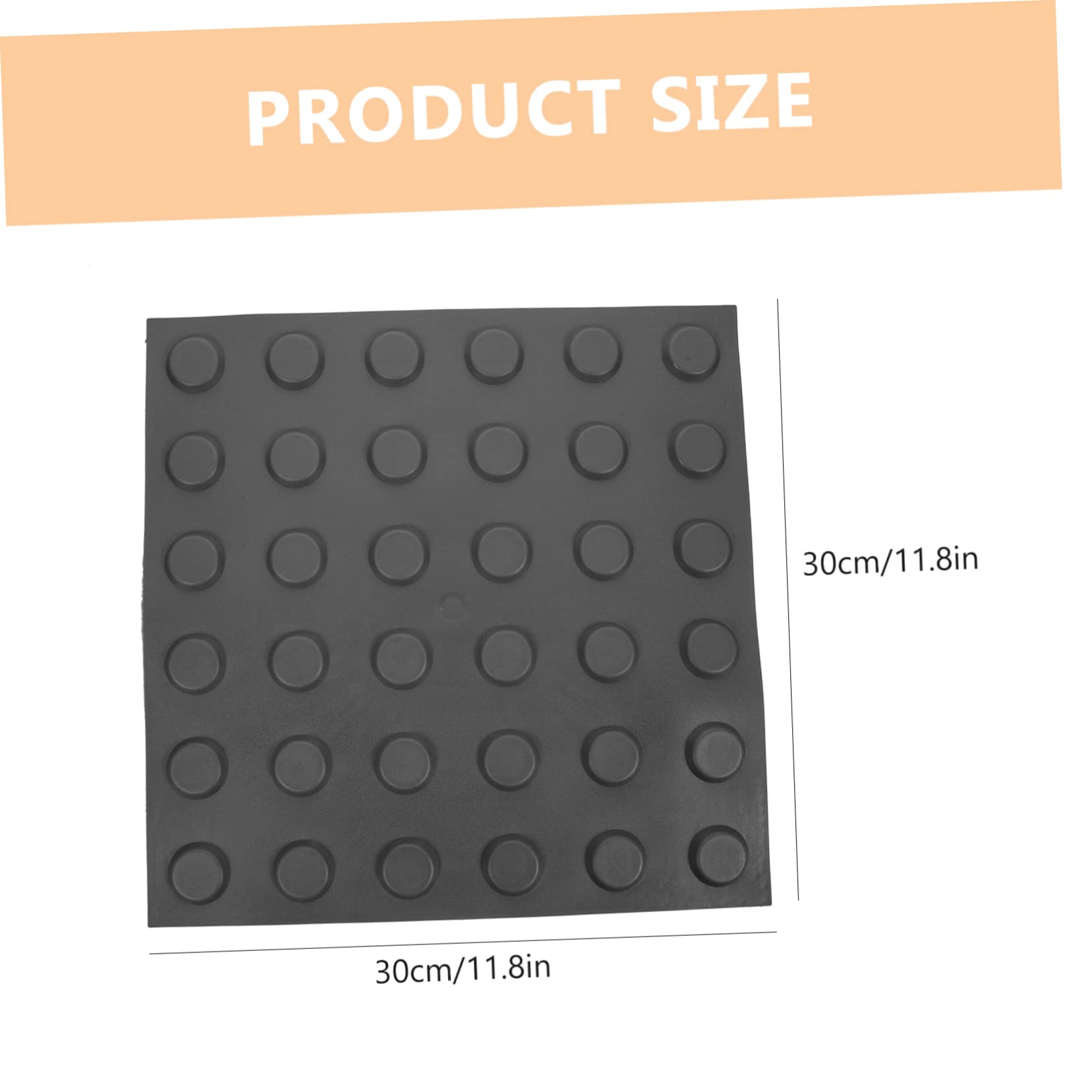 MUSISALY Convenient Blind Boards for Outdoor 4 Sheets of Patio Floor Stickers Walkway Blind Bricks