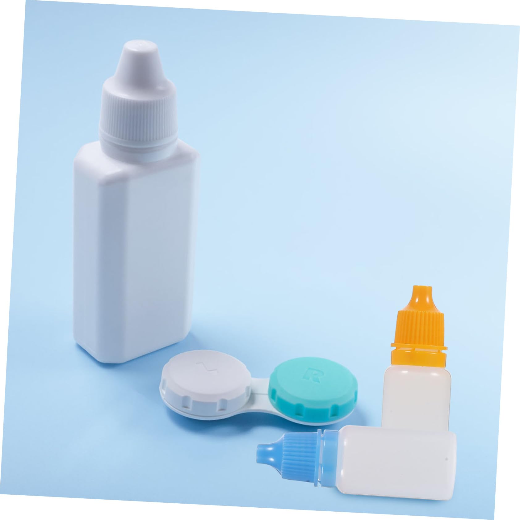 FOMIYES Eye Drops Bottle Eyedrops Bottle with Funnel Liquid Dropping Bottle Eye Liquid Container Plastic Eye Drop Bottle Opaque Eyedrops Bottles Small Dropper Bottles Squeezable Dropper