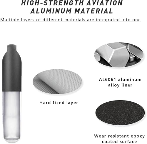 Miniatura 6 de Benlynnx Tanque de aire de aluminio 4500psi (tanque vacío)