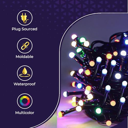 Image of Lexton 40 LED Power Pixel Serial String /Fairy Light | Plug Sourced | Suitable for Home & Outdoor Decoration, Diwali, Christmas, Ramadan, Wedding, Party, Festival (Pack of 1, Multicolor)