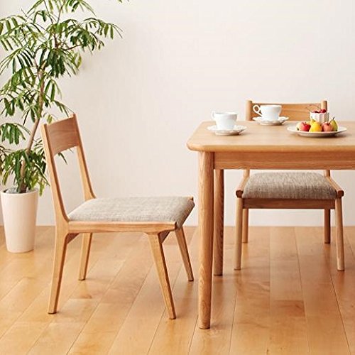 ナチュラル 木製ダイニングテーブルセット チェア Amazon｜【商品名】天然木使用 ロータイプ ダインニング3点セット