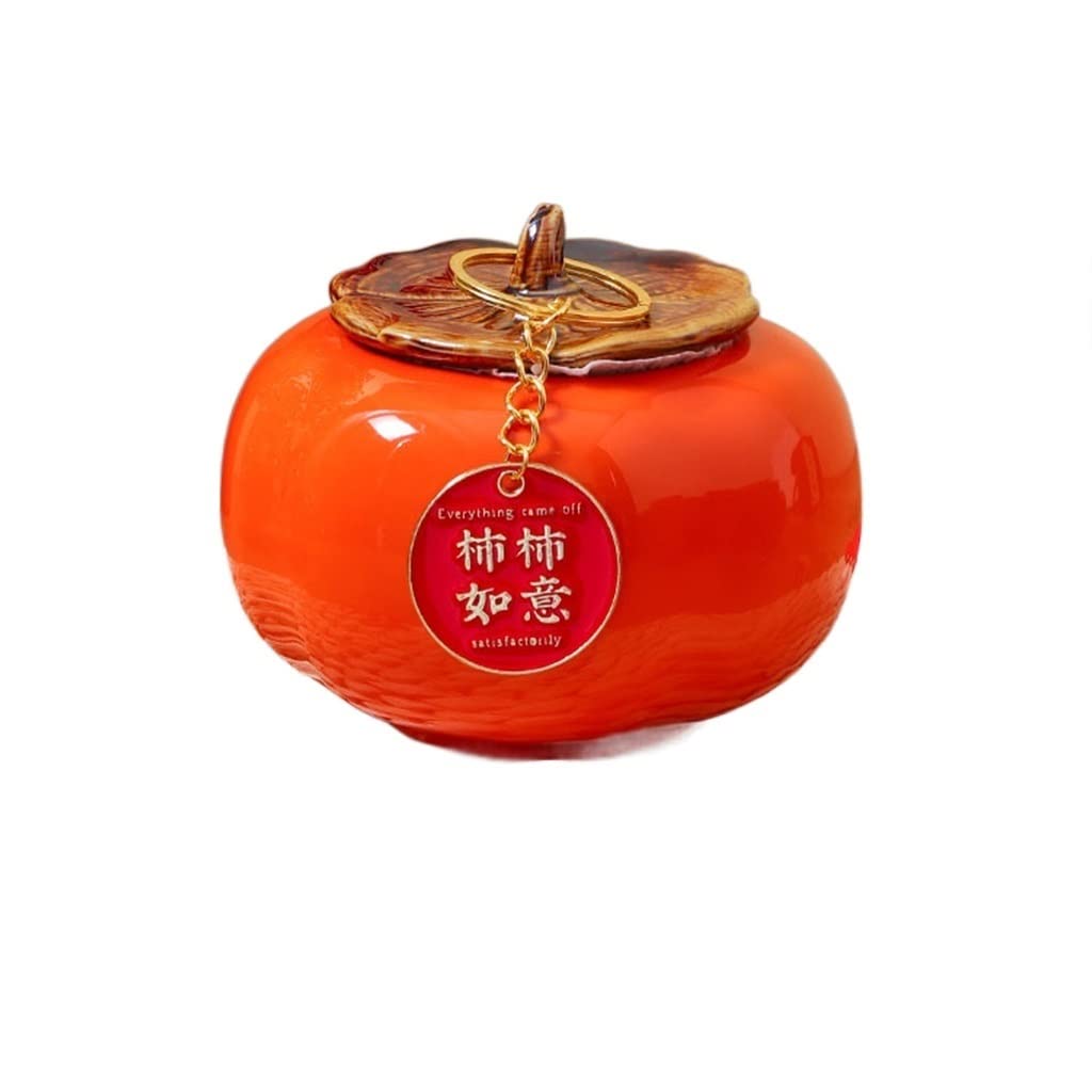 Ornements en céramique Ruyi Persimmon faits main pour décoration raffinée