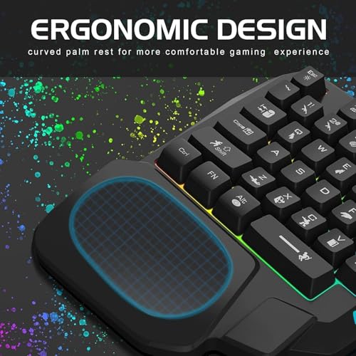 Teclado Gamer One-Handed 35 Teclas Conectividad USB miniatura 2