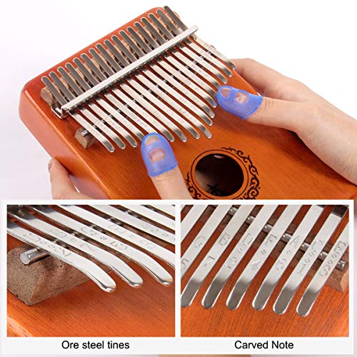 AKLOT 17 clés électriques Kalimba, EQ Kalimbas Thumb Piano Marimba avec micro intégré Kit de démarrage Kalimba… - Les Beatles, Paul McCartney, John Lennon, RIngo Starr, George Harrison AKLOT 17 clés électriques Kalimba, EQ Kalimbas Thumb Piano Marimba avec micro intégré Kit de démarrage Kalimba… – Image 6