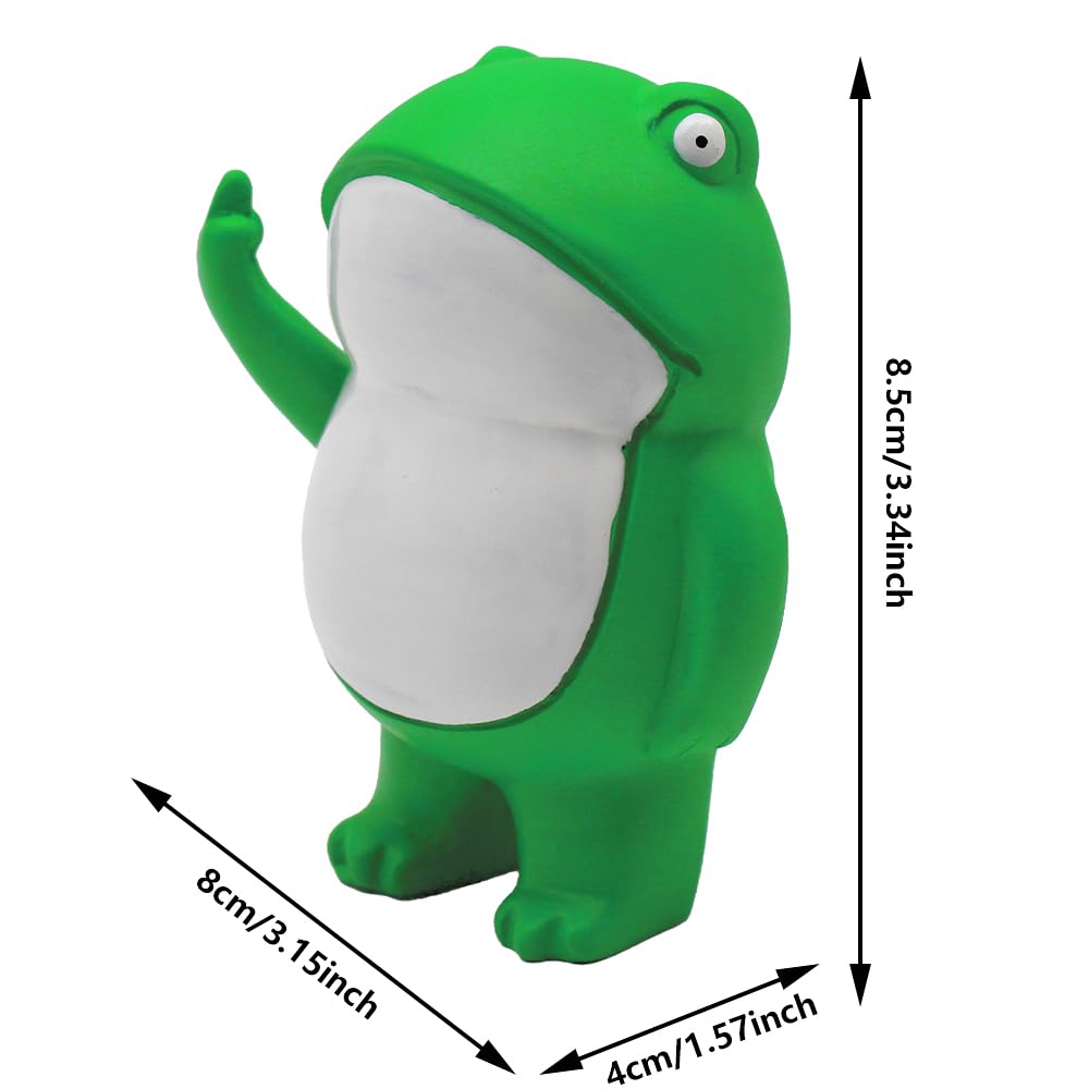 Condition photo showing New/Like New for Funny Middle Finger Frog Statue Mini Figurine Desk Decor Office Home Table Decoration Novelty Gift for Frogs Lovers and Humor Enthusiasts (Frog)