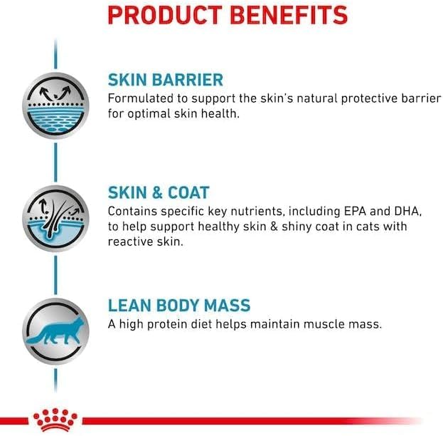 ROYAL CANIN Veterinary SKIN & COAT | 3,5 kg | Diät-Alleinfuttermittel für Katzen ab der Kastration | Zur Unterstützung der Hautfunktion bei Dermatose und übermäßigem Haarausfall