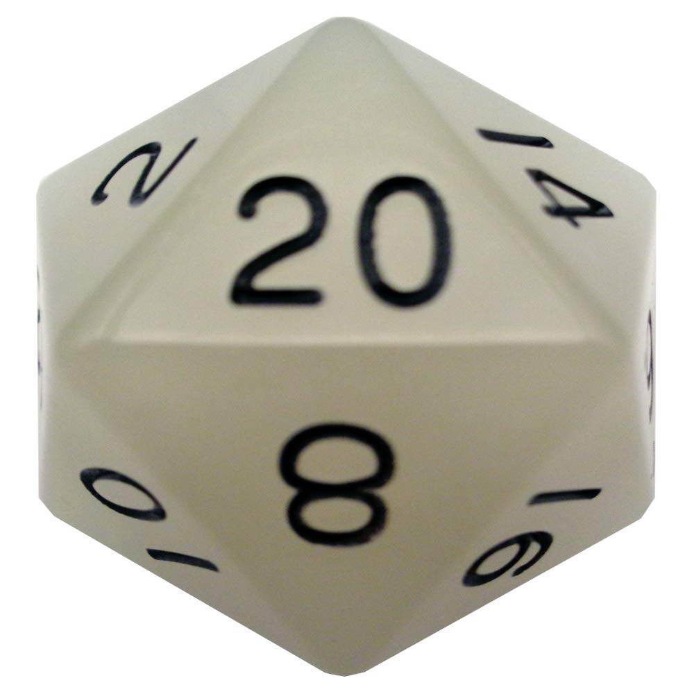 Metallic Dice Gamesd20 Single 35mm Mega GND CL w/BK #