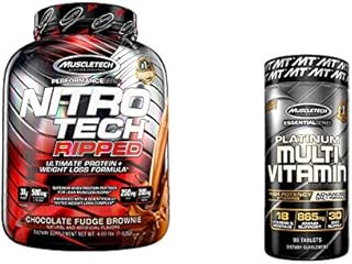 Muscletech Nitro-Tech Ripped Vanilla & Platinum Multivitamin